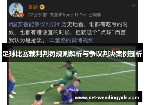 足球比赛裁判判罚规则解析与争议判决案例剖析